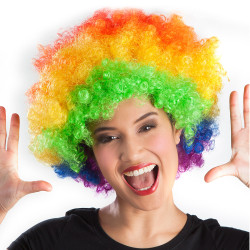 Paruka afro multikolor XL