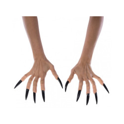 Čarodějnické prsty s černými nehty