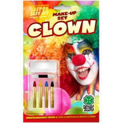 Make-up klaun 4 tužky a bílý základ
