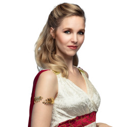 Zlatý kovový náramek vavřín