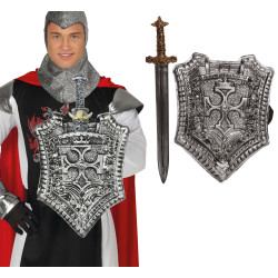 Křižácký štít s mečem