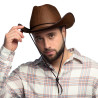 Kovbojský klobouk hnědý rodeo