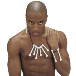 Sada kosti náramek náhrdelník a náušnice