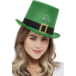 Zelený cylindr  Patrick's day se stuhou
