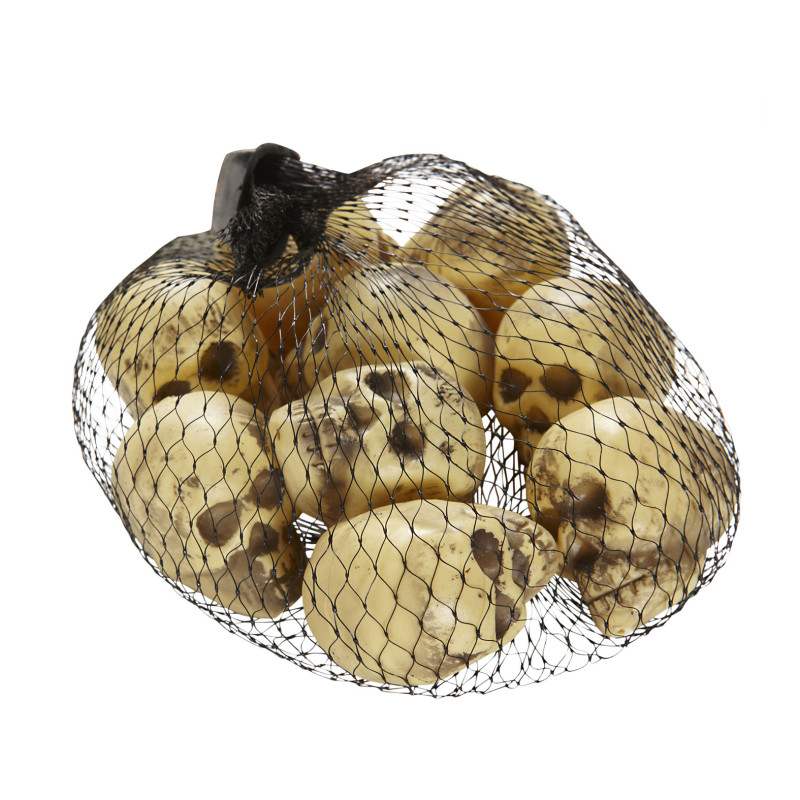 Dekorace malé lebky 9ks