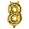 Foliová číslice 8 zlatá -86 cm