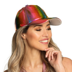 Kšiltovka disco duhová