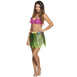 Havajská sukně zelená z palmových listů